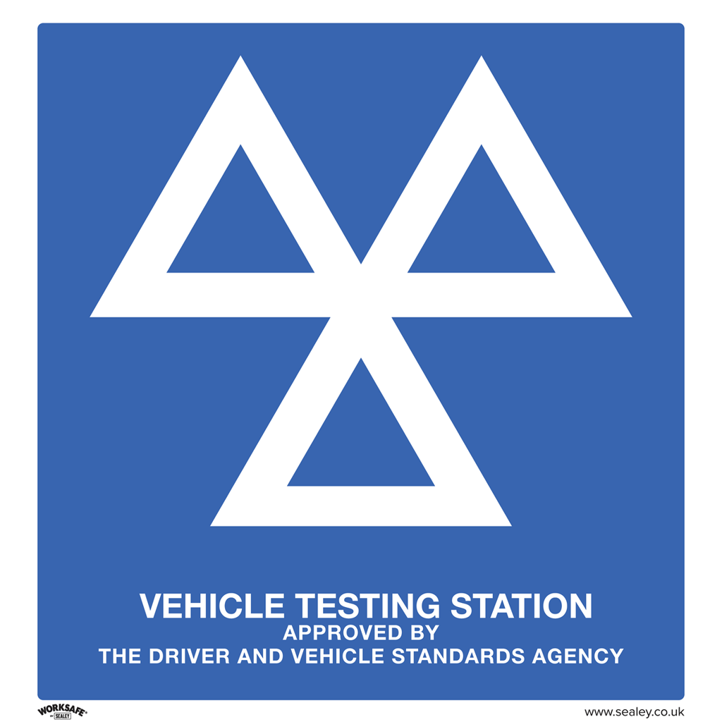 Worksafe MOT Testing Station Safety Sign – Triace
