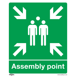 Assembly Point Safety Sign - Rigid Plastic