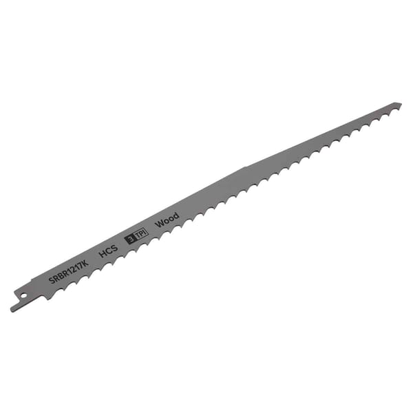Reciprocating Saw Blade for Pruning & Coarse Wood 300mm 3tpi - Pack of 5