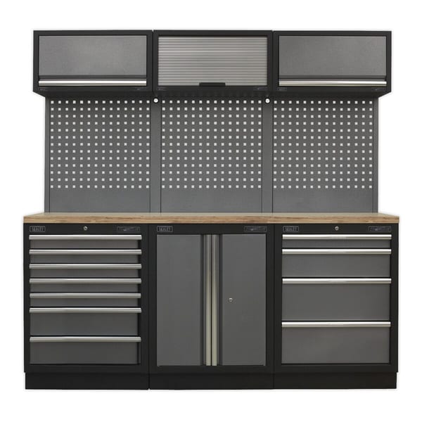 Superline PRO(R) Storage System with Wood Worktop 2.04m