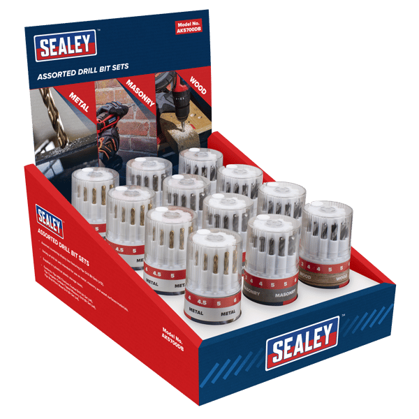 Assorted Drill Bit Sets - Display Box of 12