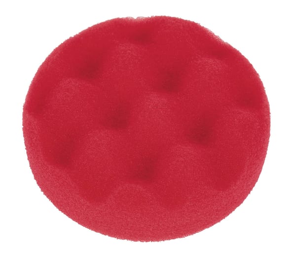 Hook-and-Loop Buffing & Polishing Foam Head 80 x 25mm - Red/Ultra-Soft