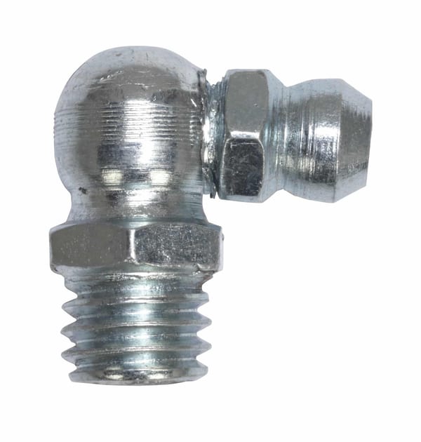 90° Grease Nipple 8 x 1mm, Pack of 25 for efficient lubrication in tools and machinery.