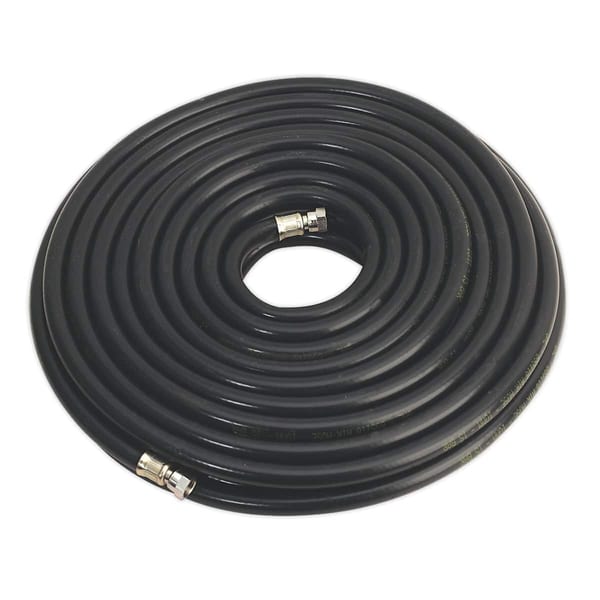 30m heavy-duty air hose Ø10mm with 1/4" BSP unions for compressors and power tools