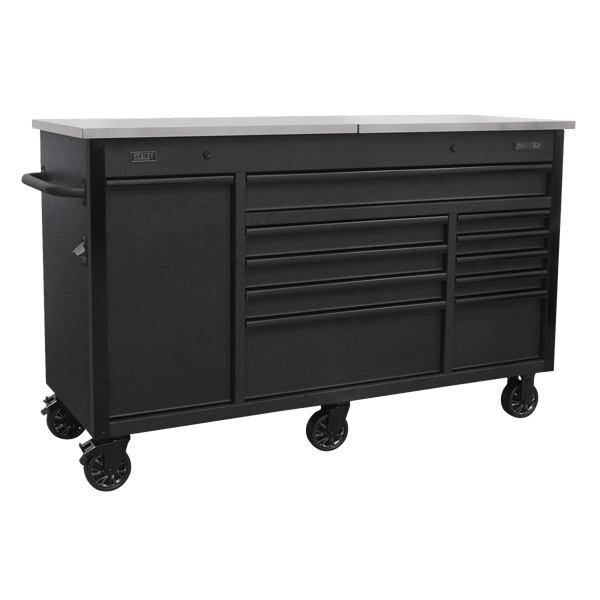 Superline PRO(R) Mobile Workstation with Backboard 10 Drawer