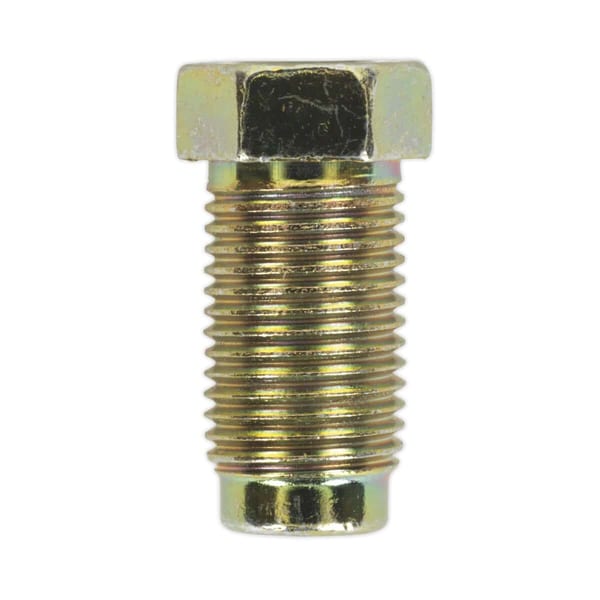 Brass hexagonal bolt featuring a threaded shaft and a hex head, suitable for various fastening applications.