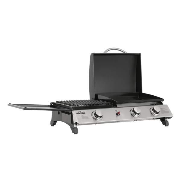 3 Burner Stainless Steel Portable Gas Plancha/Grill 8.5kW