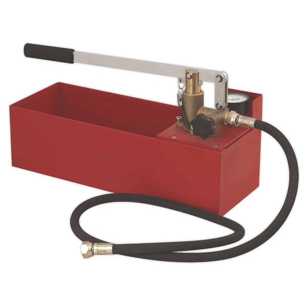 Heating System Pressure Tester for construction and workshop use