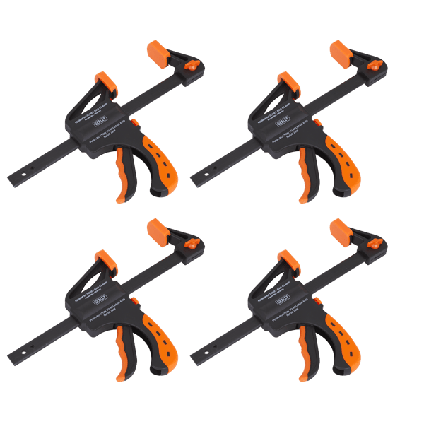 Ratchet Bar Clamp Set 150mm 4pc