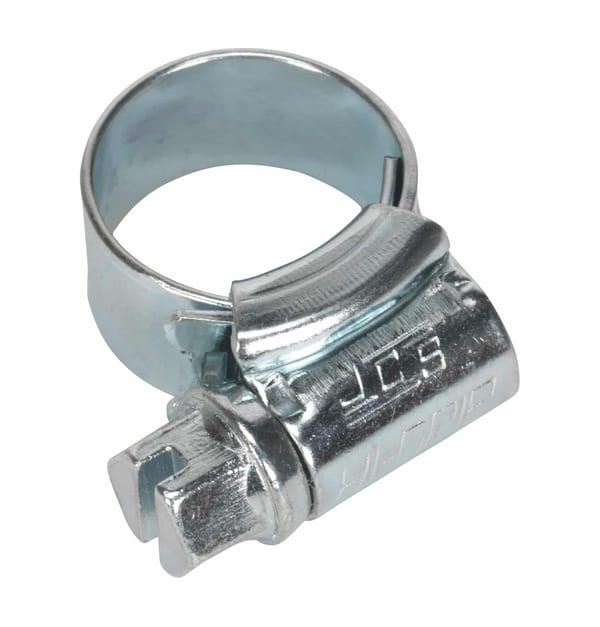 Hi-Grip Zinc Plated Hose Clip Ø9.5-12mm, Pack of 30 for secure hose fittings
