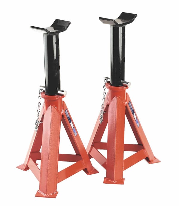 12 tonne axle stands for safe vehicle lifting and support, pair capacity of 24 tonne.
