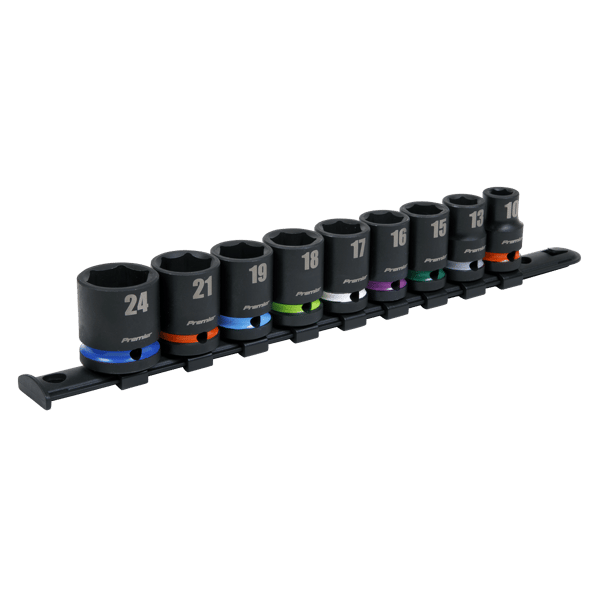 Impact Socket Set 1/2"Sq Drive 9pc