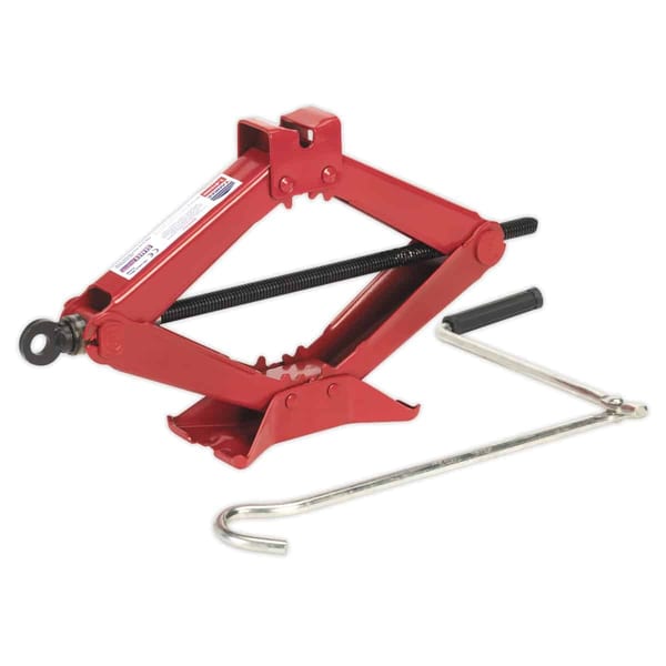 Heavy-duty 1.5 tonne scissor jack, TUV/GS approved for reliable lifting performance.