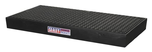 Sealey Work Floor 1600x800x150mm for 2 drums, ideal for safe lubrication and storage.
