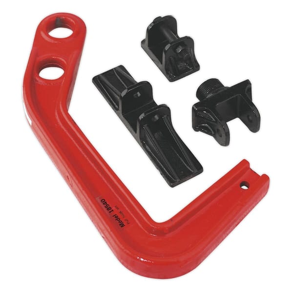 Large Pull Hook Kit for body repair, includes red hook and black accessories for garage use.
