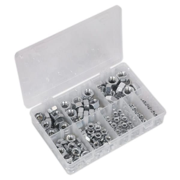 Steel Nut Assortment 255pc M4-M16 Metric