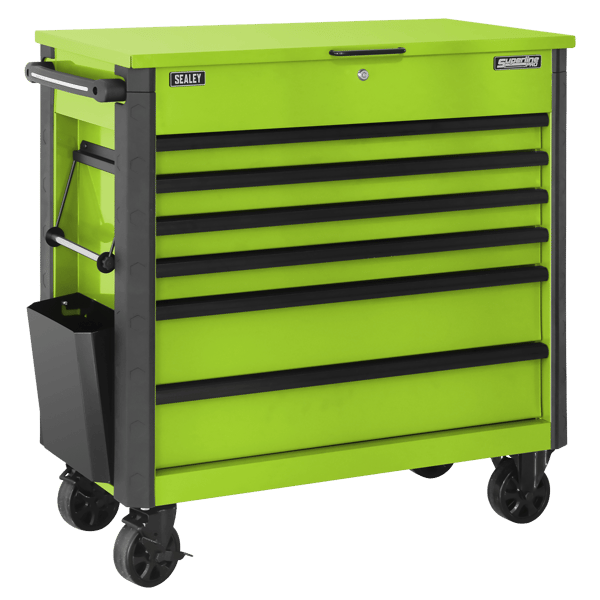 Tool Trolley 6 Drawer - Green