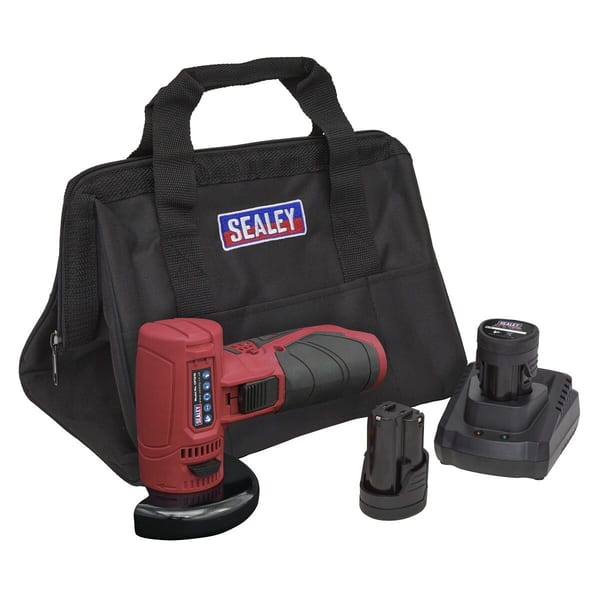 SV12 Series 75mm Cordless Angle Grinder Kit 12V 2Ah - 2 Batteries