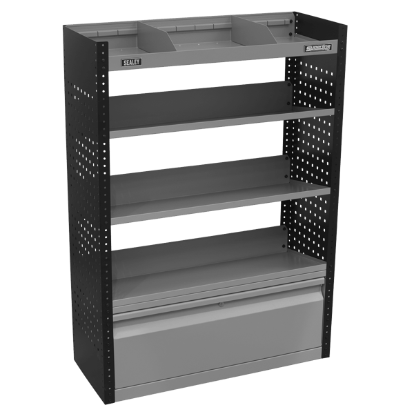 Superline PRO(R) Modular Slanted Shelf Van Storage System