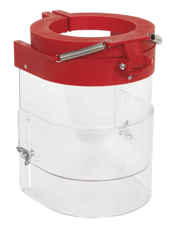 Drill Press Guard 85mm for safe machine operation in workshop settings.