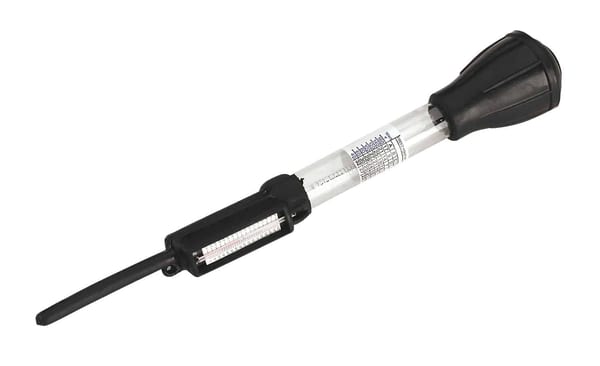 Ethylene Glycol antifreeze tester tube for vehicle service and cooling system maintenance.