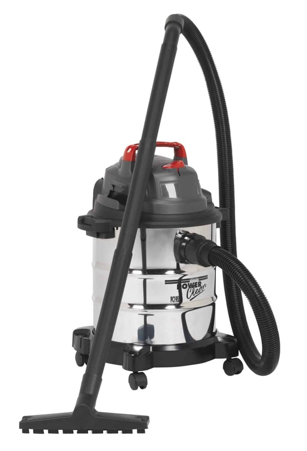 20ltr Wet & Dry Vacuum Cleaner 1250W with stainless drum and accessories