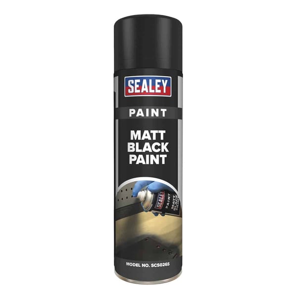 Matt Paint 500ml, Black - Pack of 6