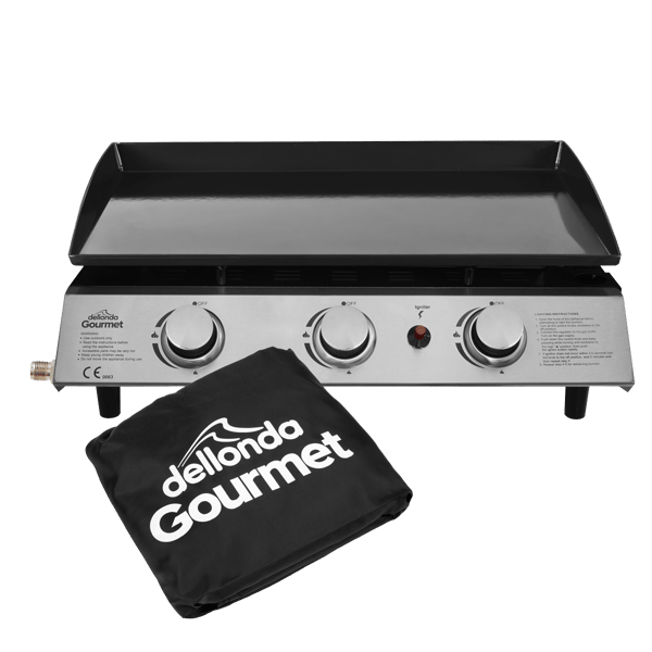 3 Burner Portable Gas Plancha & Cover