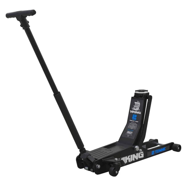 Viking Low Profile Professional Long Reach Trolley Jack with Rocket Lift 2 Tonne