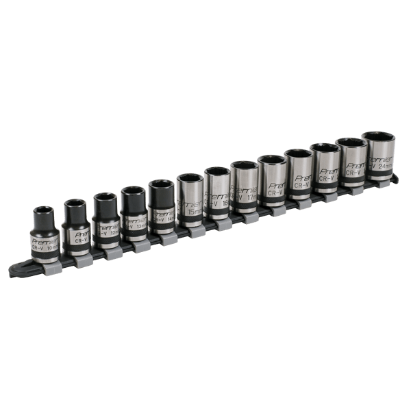 Lock-On(TM) Socket Set 1/2"Sq Drive 13pc
