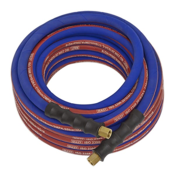 Extra-Heavy-Duty Air Hose with 1/4"BSP Unions 10m x 8mm