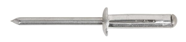 Load spreading aluminium rivet 4.8 x 27mm, pack of 200 for tools and workshop use