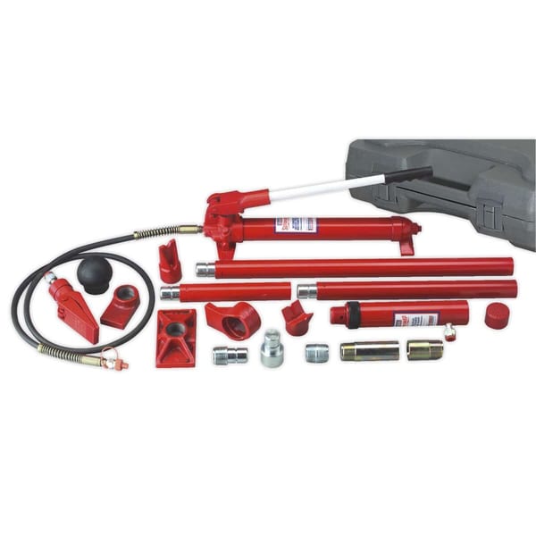 10-tonne hydraulic body repair kit with SuperSnap® tools for garage and bodyshop use