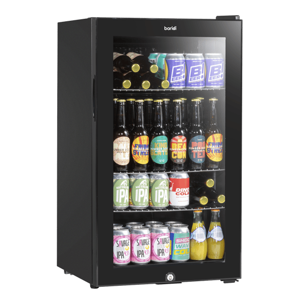 Wine, Beer & Drinks Fridge 85L Capacity - Black