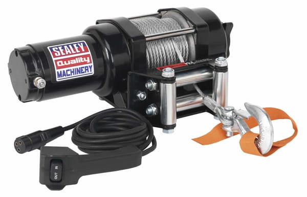 12V ATV/Quad recovery winch with 1135kg line pull for efficient towing and lifting.