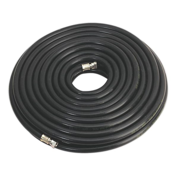 20m heavy-duty air hose Ø10mm with 1/4" BSP unions for compressors and power tools