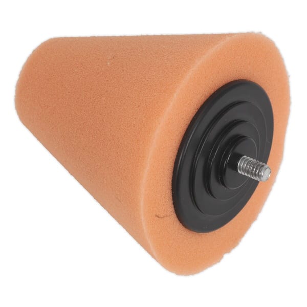 Buffing & Polishing Foam Cone - Orange/Firm