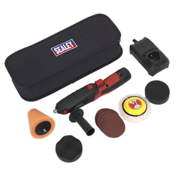 Cordless Mini Sander/Polisher Kit 75mm 12V
