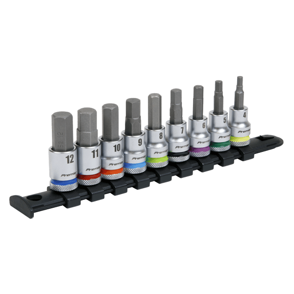 Platinum Hex Socket Bit Set 3/8"Sq Drive 9pc