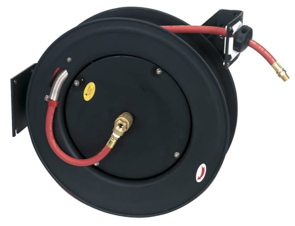 20m Retractable Rubber Air Hose with Steel Reel 10mm ID