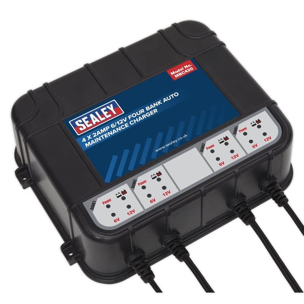 6/12V 4 Bank Auto Maintenance Charger 8A (4 x 2A)