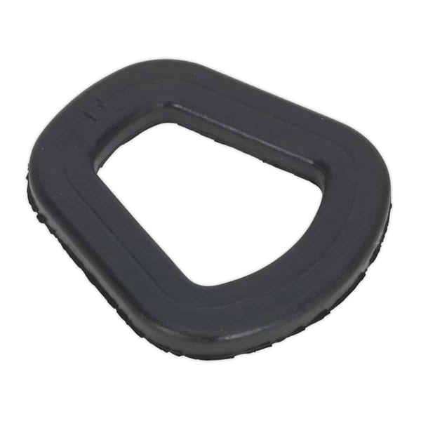 Black rubber grip handle with a unique shape, designed for enhanced comfort and control in various applications.