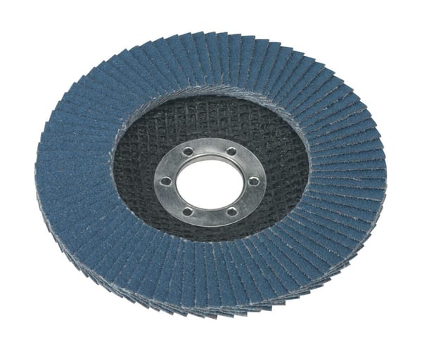 Flap Disc Zirconium Ø115mm 22mm Bore 40Grit for efficient grinding and finishing.