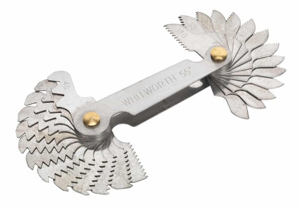 30pc Screw Pitch Gauge Set for UNC-UNF measurements, ideal for hand tools and workshop projects.