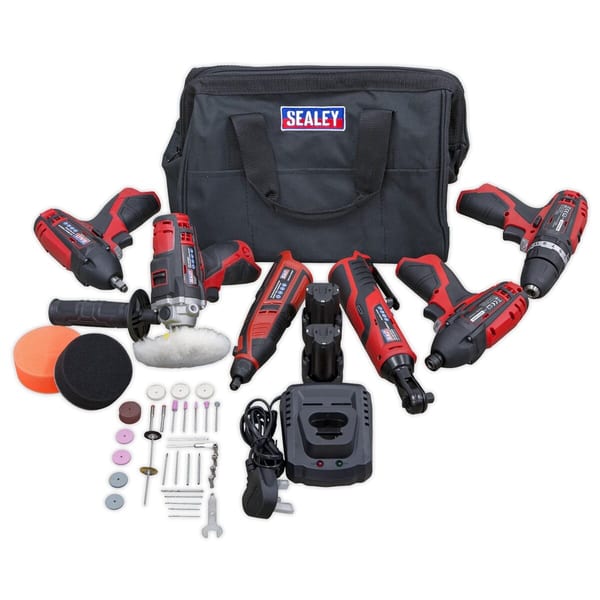 6 x SV12 Series Cordless Power Tool Kit 12V - 2 Batteries