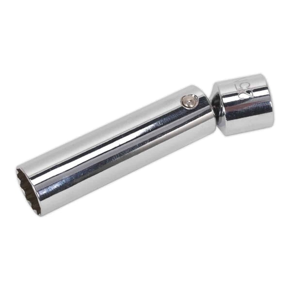 Spark Plug Socket with Universal Joint 3/8"Sq Drive 12-Point 14mm