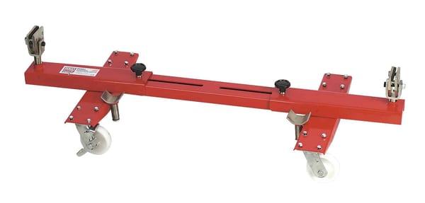 Adjustable Transportacar Trolley with 2-tonne capacity for vehicle manoeuvring