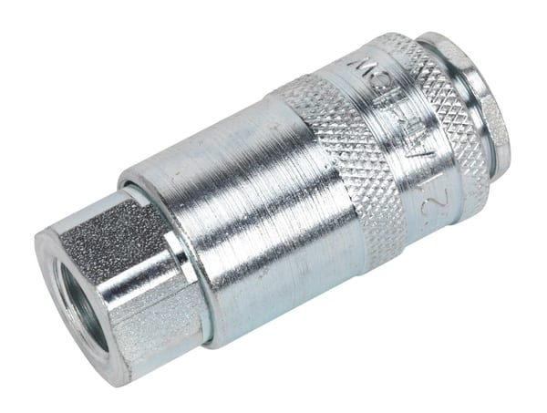 Coupling Body Female 1/4" BSP for compressors, pack of 5, durable and reliable.