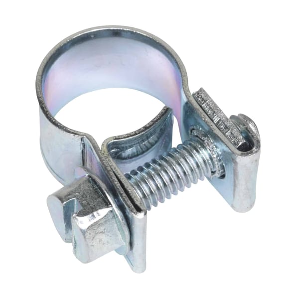 Mini Hose Clip Ø9-11mm, pack of 30 for securing hoses, durable metal construction.