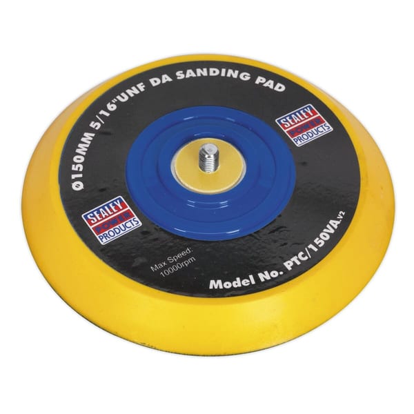 DA backing pad for hook & loop discs Ø145mm 5/16"UNF for effective sanding.